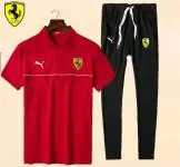 ferrari ensemble pantalon de sport sweat-shirt jogging red mid line